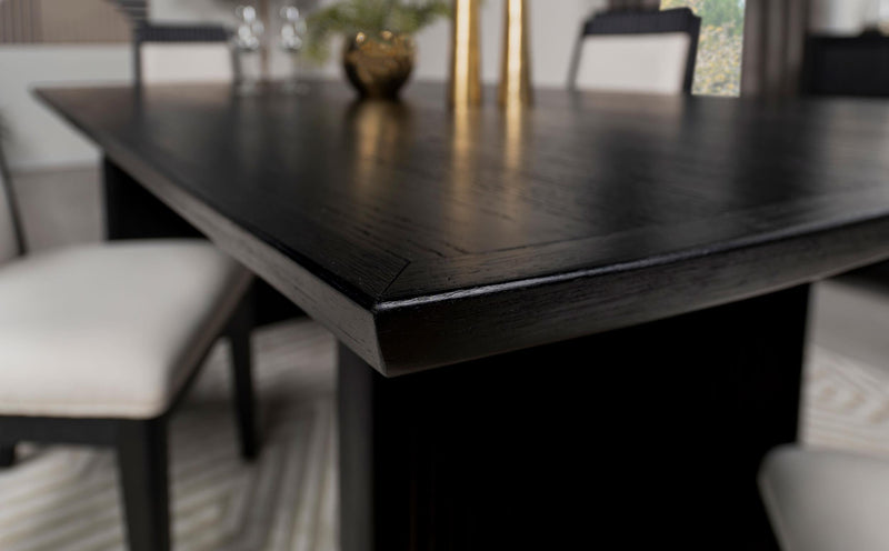Brookmead 100-inch Extension Leaf Dining Table Black - 108231