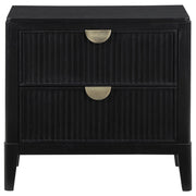 Brookmead 2-drawer Nightstand Black - 224712