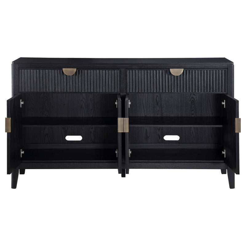 Brookmead 4-door Sideboard Buffet Storage Cabinet Black - 108235