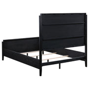 Brookmead 4-piece Upholstered Queen Bedroom Set Black - 224710Q-S4