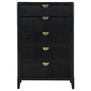 Brookmead 5-drawer Bedroom Chest Black - 224715
