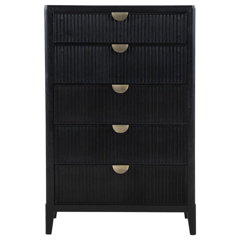Brookmead 5-drawer Bedroom Chest Black - 224715
