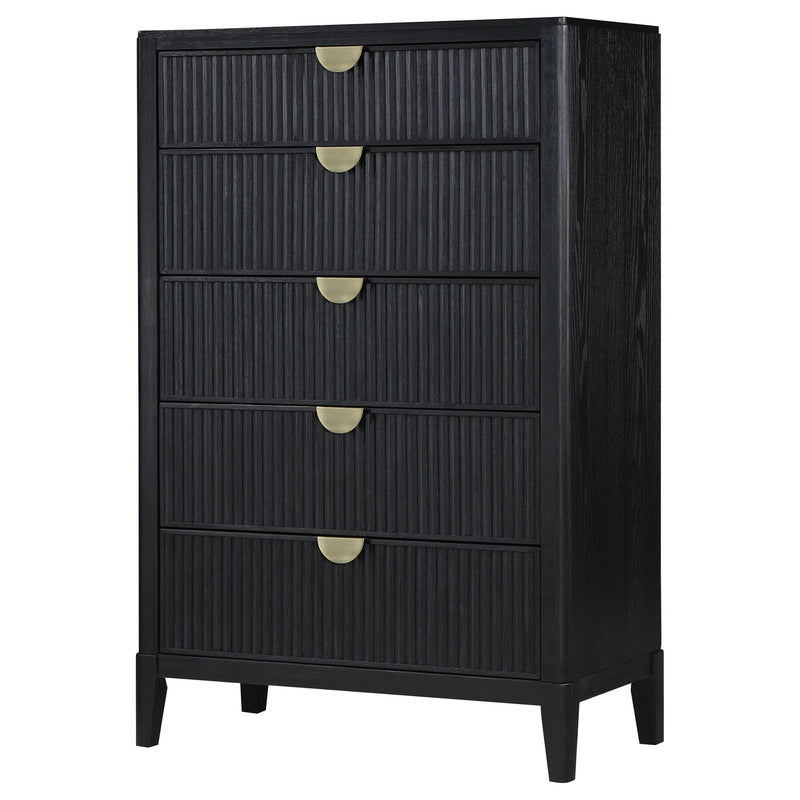 Brookmead 5-drawer Bedroom Chest Black - 224715