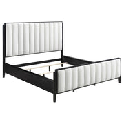 Brookmead 5-piece Upholstered Cal King Bedroom Set Black - 224710KW-S5