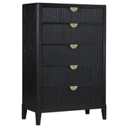 Brookmead 5-piece Upholstered Queen Bedroom Set Black - 224710Q-S5