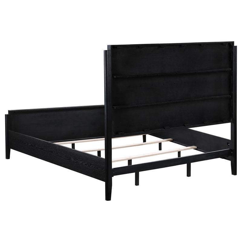 Brookmead 60-inch Upholstered Eastern King Bed Black - 224710KE