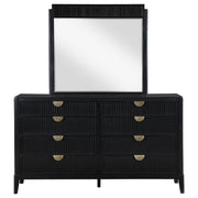 Brookmead 8-drawer Dresser with Mirror Black - 224713M