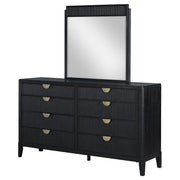 Brookmead 8-drawer Dresser with Mirror Black - 224713M