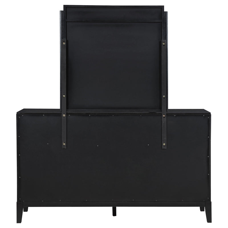 Brookmead 8-drawer Dresser with Mirror Black - 224713M