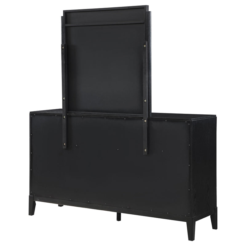 Brookmead 8-drawer Dresser with Mirror Black - 224713M
