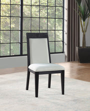 Brookmead Dining Side Chair Ivory and Black (Set of 2) - 108233