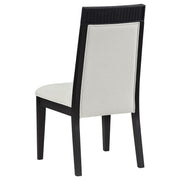 Brookmead Dining Side Chair Ivory and Black (Set of 2) - 108233