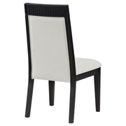 Brookmead Dining Side Chair Ivory and Black (Set of 2) - 108233