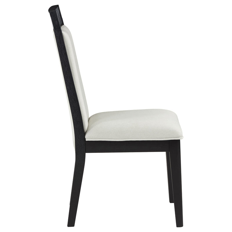 Brookmead Dining Side Chair Ivory and Black (Set of 2) - 108233