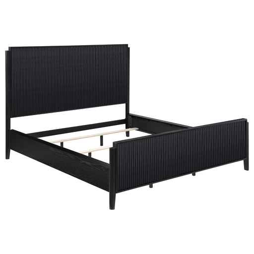 Brookmead Wood California King Panel Bed Black - 224711KW