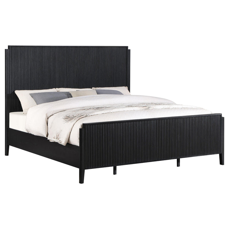 Brookmead Wood Eastern King Panel Bed Black - 224711KE