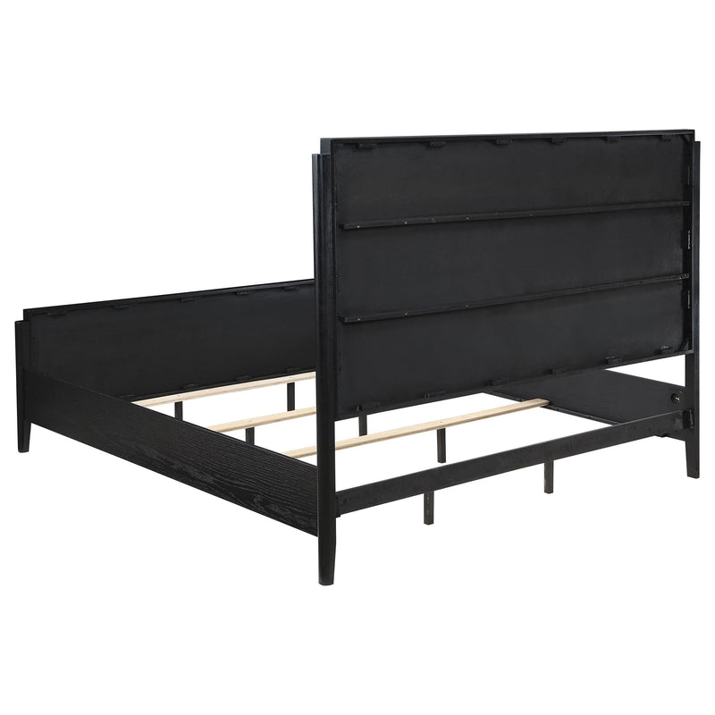 Brookmead Wood Eastern King Panel Bed Black - 224711KE