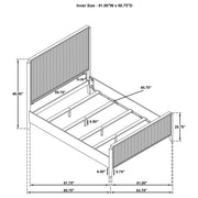 Brookmead Wood Queen Panel Bed Black - 224711Q