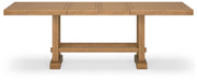 Brown Havonplane Counter Height Dining Table and 6 Barstools - PKG016731