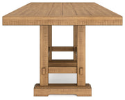Brown Havonplane Counter Height Dining Table and 8 Barstools - PKG016732