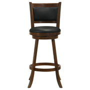 Broxton Upholstered Swivel Bar Chair Chestnut (Set of 2) - 101920