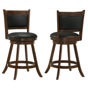Broxton Upholstered Swivel Counter Chair Chestnut (Set of 2) - 101919
