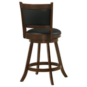 Broxton Upholstered Swivel Counter Chair Chestnut (Set of 2) - 101919