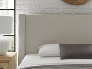 Brozmont Oatmeal King Upholstered Storage Bed - B1045B14