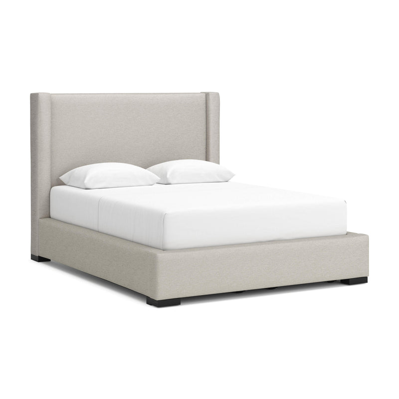 Brozmont Oatmeal Queen Upholstered Storage Bed - B1045B12