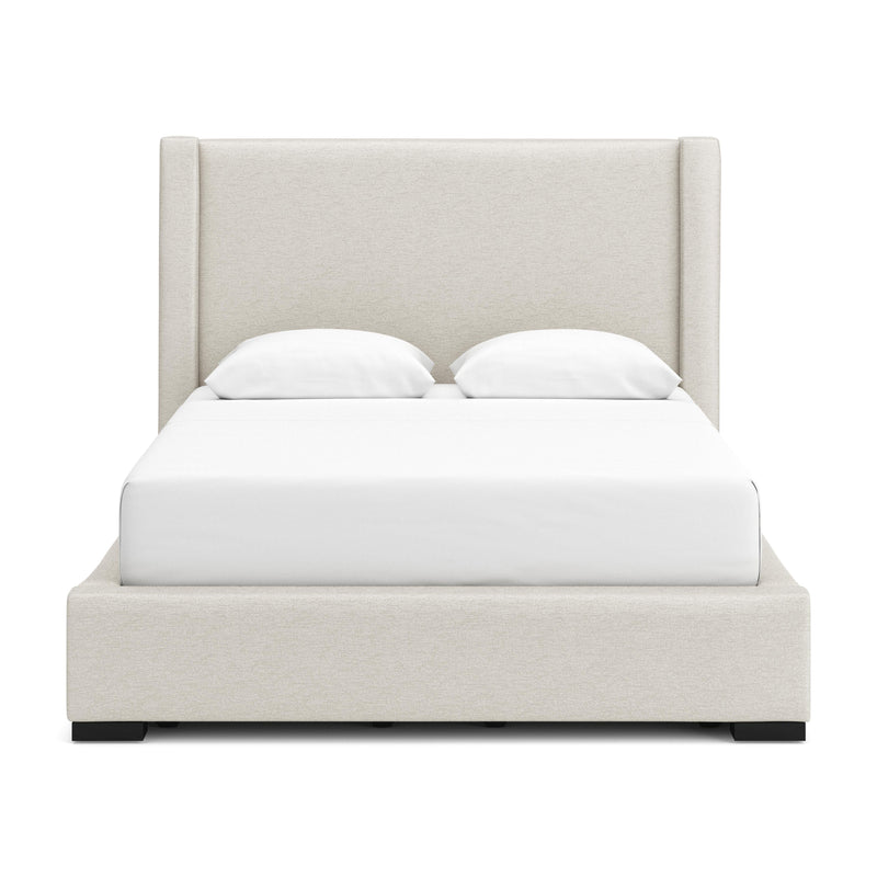 Brozmont Oatmeal Queen Upholstered Storage Bed - B1045B12