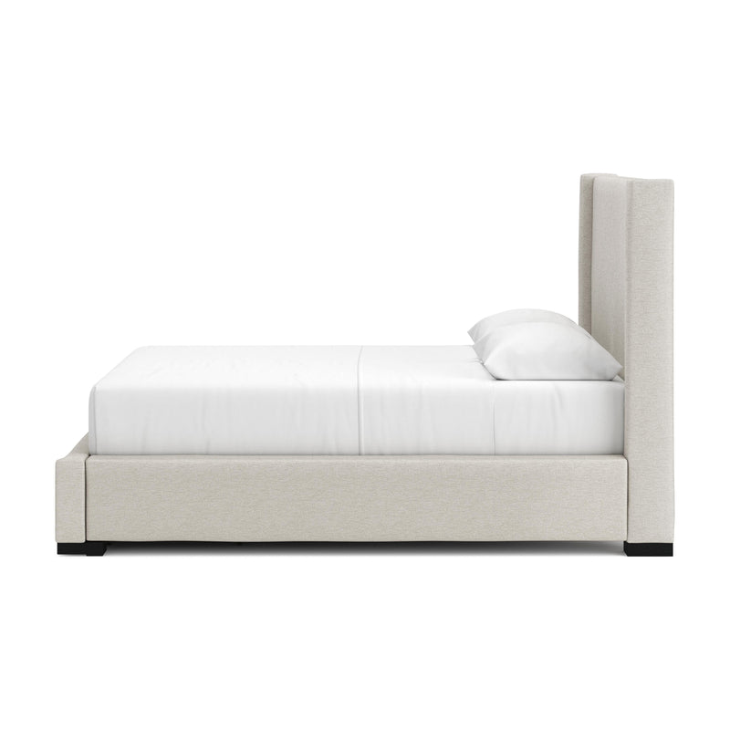 Brozmont Oatmeal Queen Upholstered Storage Bed - B1045B12