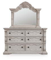 Bruchandi Antique White Dresser and Mirror - PCB948B1
