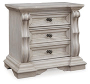 Bruchandi Antique White Nightstand - PCB948-93
