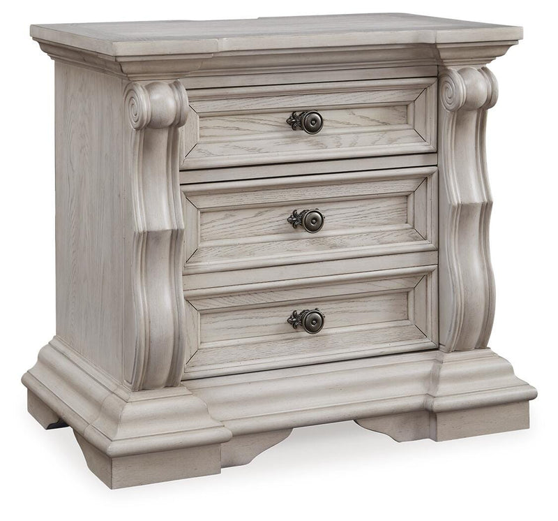 Bruchandi Antique White Nightstand - PCB948-93