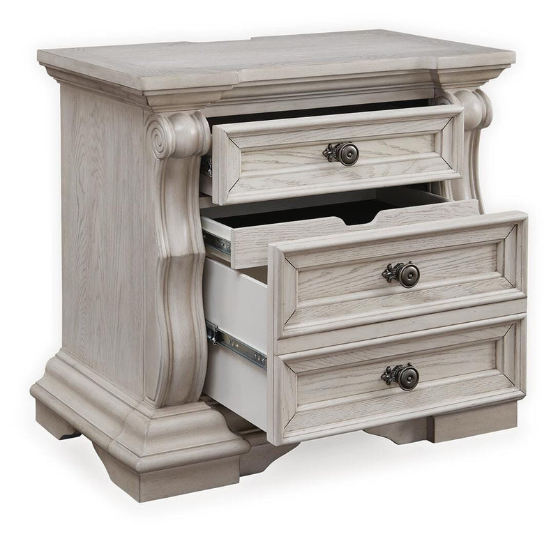 Bruchandi Antique White Nightstand - PCB948-93