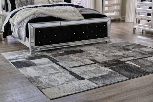Brycebourne Black/Cream/Gray Medium Rug - Gate FurnitureRug Medium