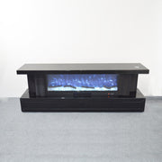 BTVS102 BLACK TV STAND FIREPLACE - 210000007813