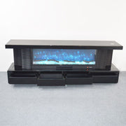 BTVS102 BLACK TV STAND FIREPLACE - 210000007813