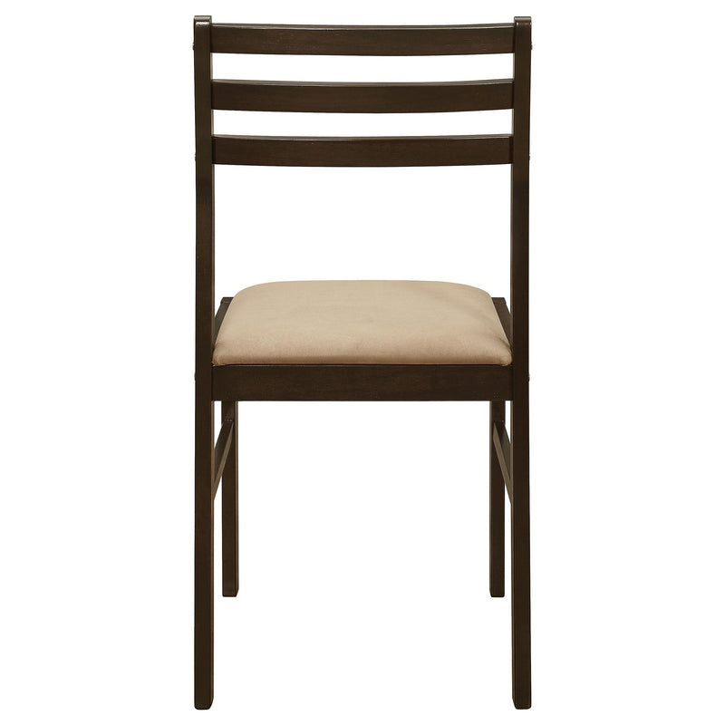 Bucknell 3-piece Round Drop Leaf Dining Table Set Cappuccino - 130005