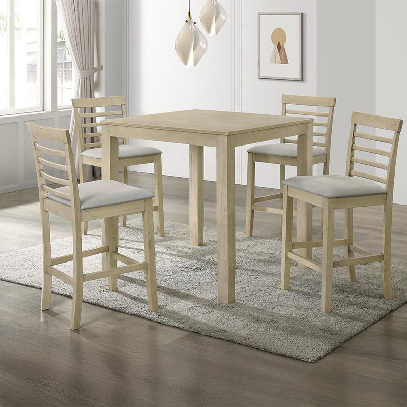 Burgos - 5PC Pub Set, Table and 4 Chairs - D571-5PC-Set