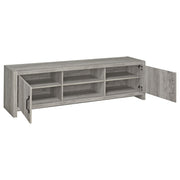Burke 2-door Engineered Wood 71-inch TV Stand Grey Driftwood - 701025