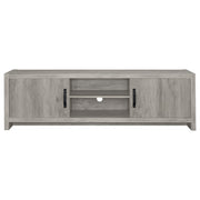 Burke 2-door Engineered Wood 71-inch TV Stand Grey Driftwood - 701025