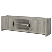 Burke 2-door Engineered Wood 71-inch TV Stand Grey Driftwood - 701025