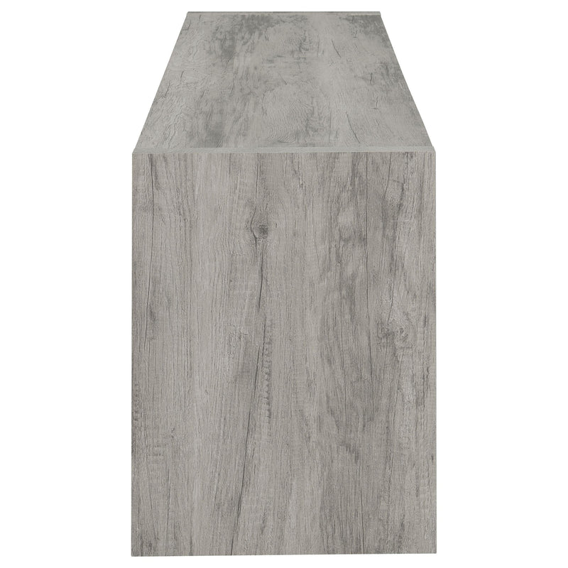 Burke 2-door Engineered Wood 71-inch TV Stand Grey Driftwood - 701025