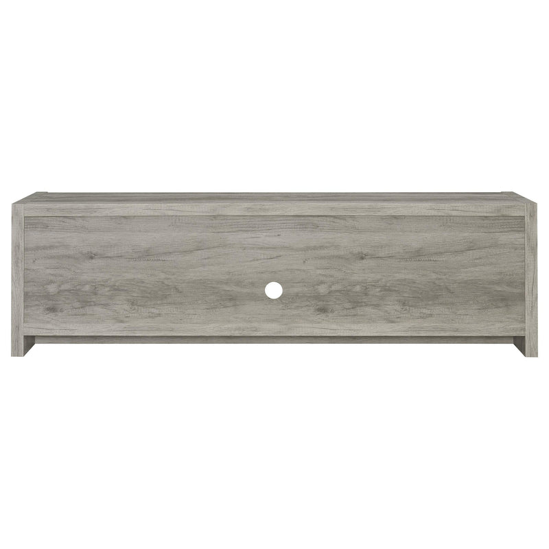 Burke 2-door Engineered Wood 71-inch TV Stand Grey Driftwood - 701025