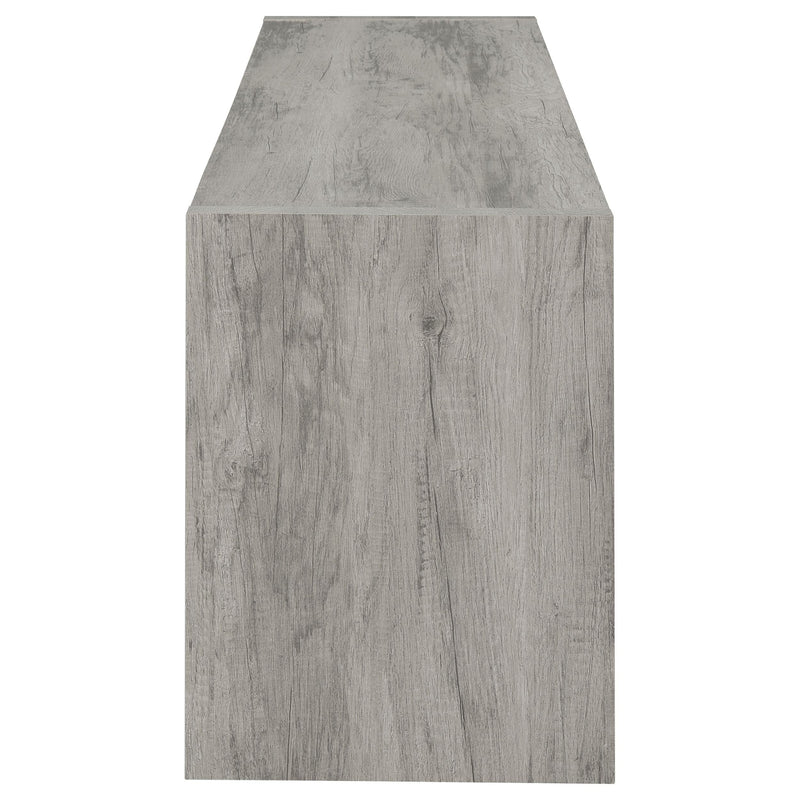 Burke 2-door Engineered Wood 71-inch TV Stand Grey Driftwood - 701025