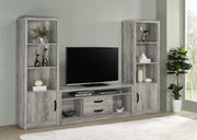 Burke 2-drawer Engineered Wood 59-inch TV Stand Grey Driftwood - 701024