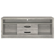 Burke 2-drawer Engineered Wood 59-inch TV Stand Grey Driftwood - 701024