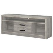 Burke 2-drawer Engineered Wood 59-inch TV Stand Grey Driftwood - 701024