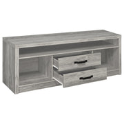 Burke 3-piece 59-inch TV Entertainment Center Grey Driftwood - 701024-SET